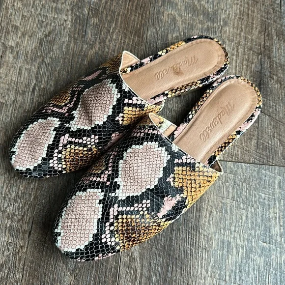 Madewell The Cory Mule in Snake Embossed Leather - Picture 7 of 13